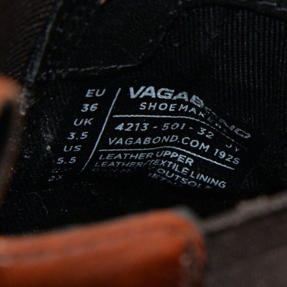 Vagabond Marja Brown Leather Chelsea Ankle Boots Sz 5.5 - Picture 6 of 10